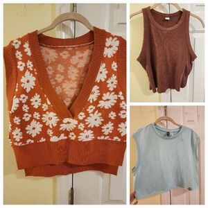 Bundle Of Size Medium Crop Tops